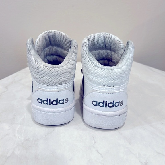🔥Adidas White and Green High-Top Sneakers with Velcro Strap🔥 - Picture 3 of 5
